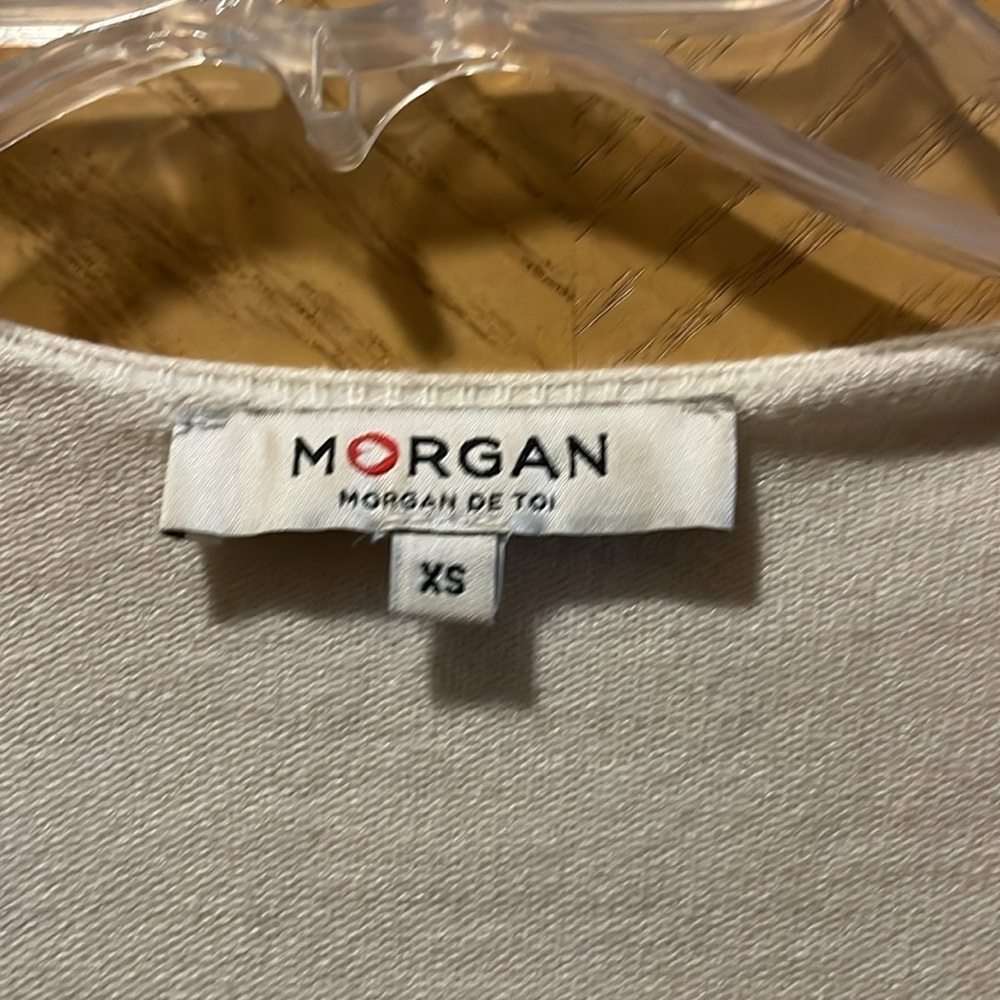 Morgan de Toi Black & White Sweater Lingerie Cami Inspired Oversized Sweater - Picture 4 of 5